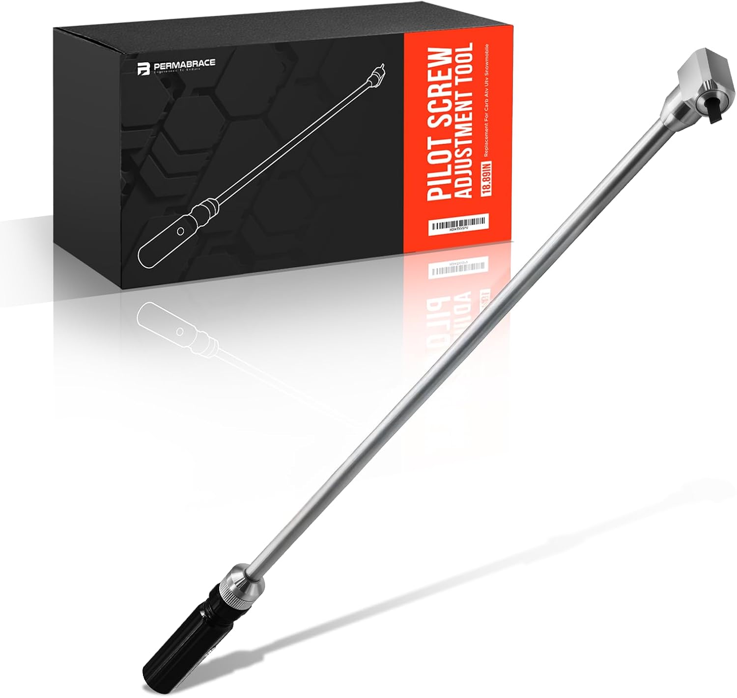 Pilot Screw Adjustment Tool 18.89 90 Degree Angled Head for No-Disassembly Tuning. Metal Replacement Tool for ATV, Dirt Bike, Motorcycle, UTV, Snowmobile & Small Engines.