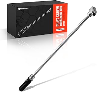 Pilot Screw Adjustment Tool 18.89" 90 Degree Angled Head for No-Disassembly Tuning. Metal Replacement Tool for ATV, Dirt Bike, Motorcycle, UTV, Snowmobile & Small Engines.