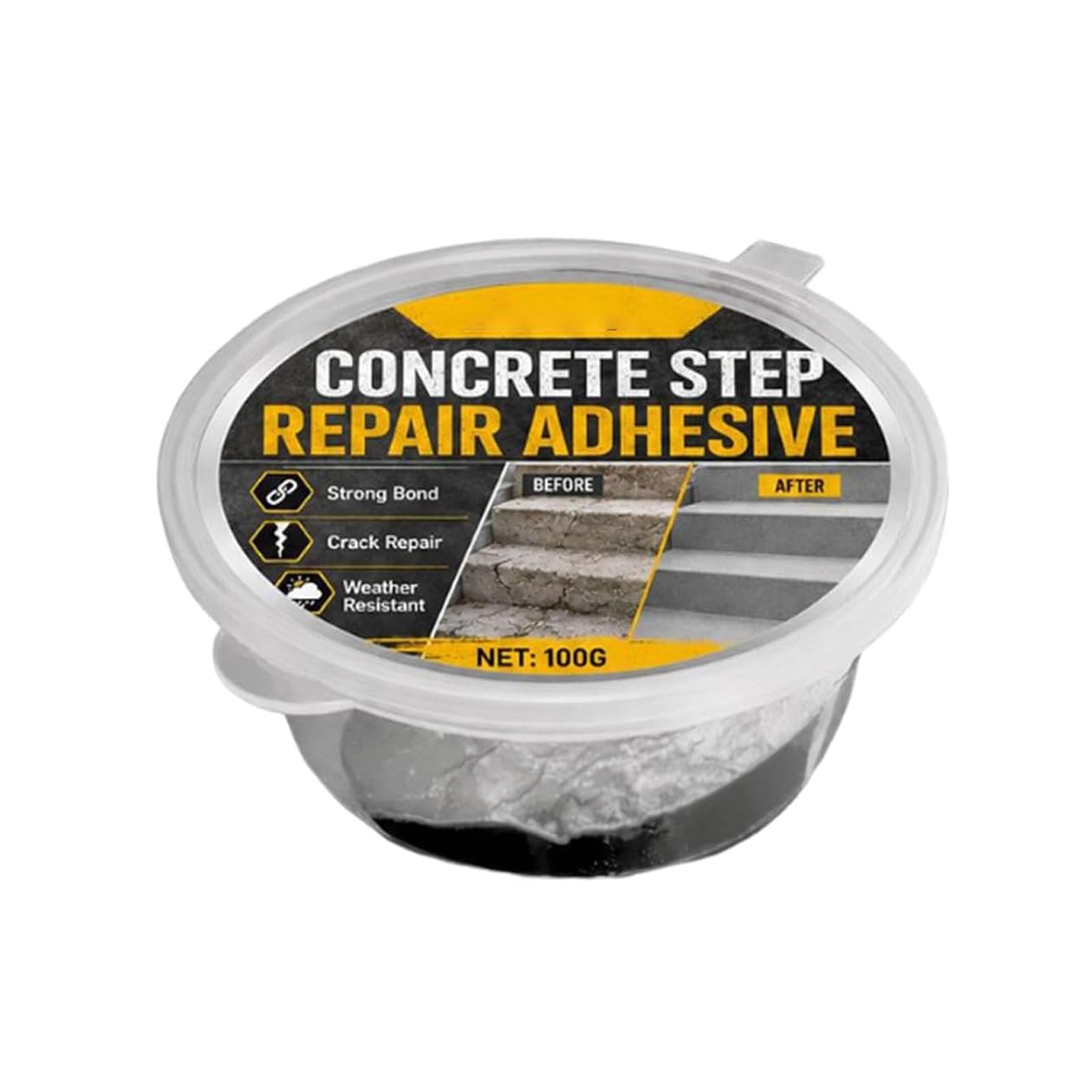 Concrete Step Repair Adhesive, Heavy Duty Concrete Repair Adhesive (1PCS)
