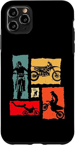 Miniatura 4 de iPhone 12 mini Motocross Retro Dirtbike Stunt for Motocross Rider Case