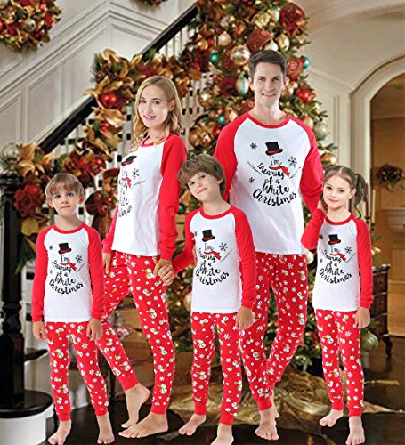 Pijama combinando para a família, meninos e meninas, pijama, 2 peças para a mamãe e eu, Christmas-wh