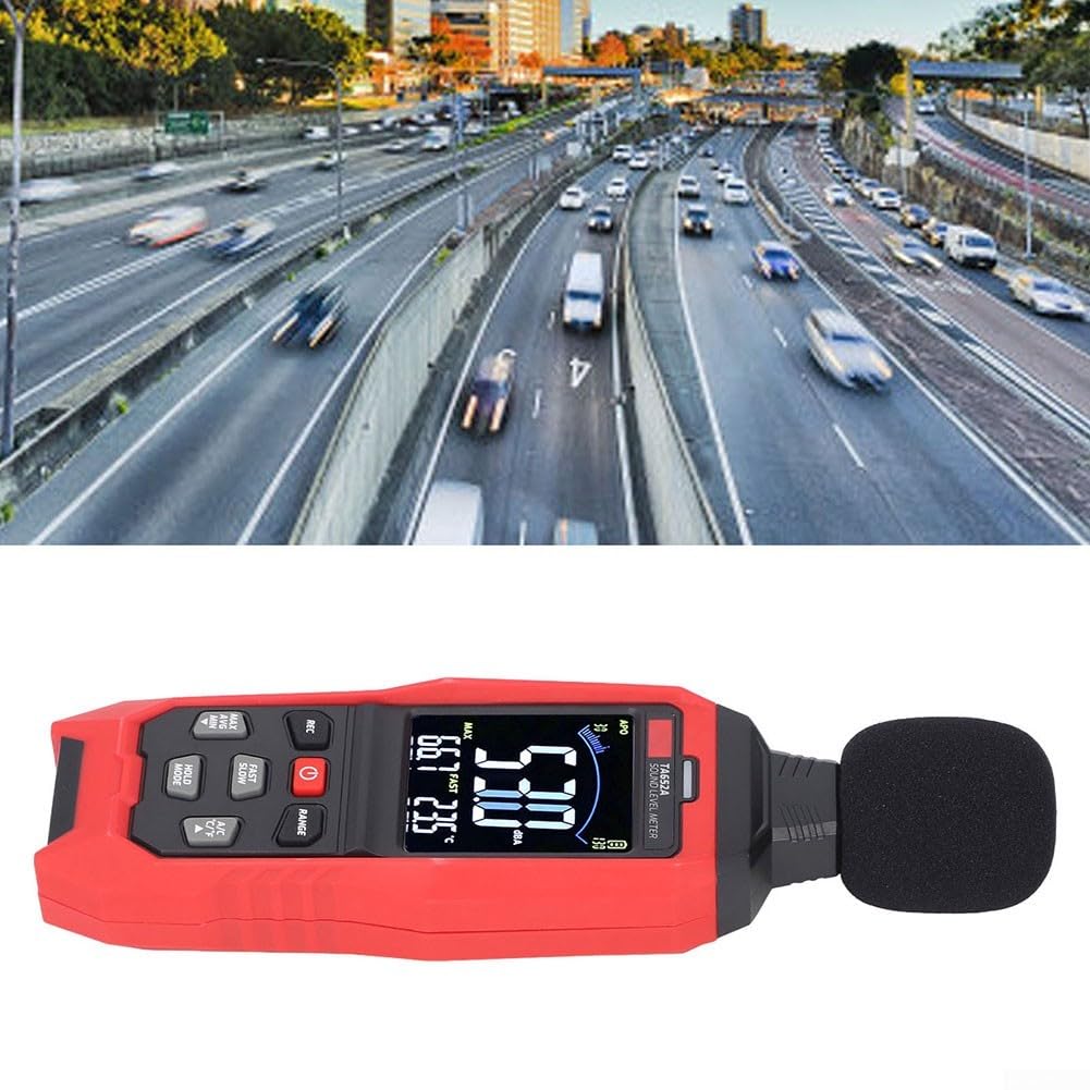 Misuratore di livello sonoro TA652A, tester zerato di decibel con la chiara visualizzazione, per il monitoraggio industriale e ambientale del rumore