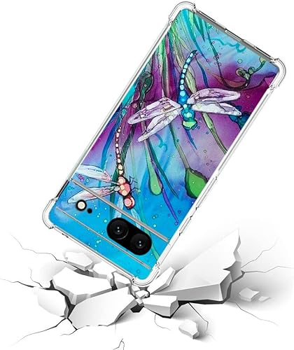 Miniatura 2 de Funda para Pixel 7, bonita protección contra caídas de libélula a prueba de golpes, carcasa protectora de cuerpo completo resistente a los arañazos