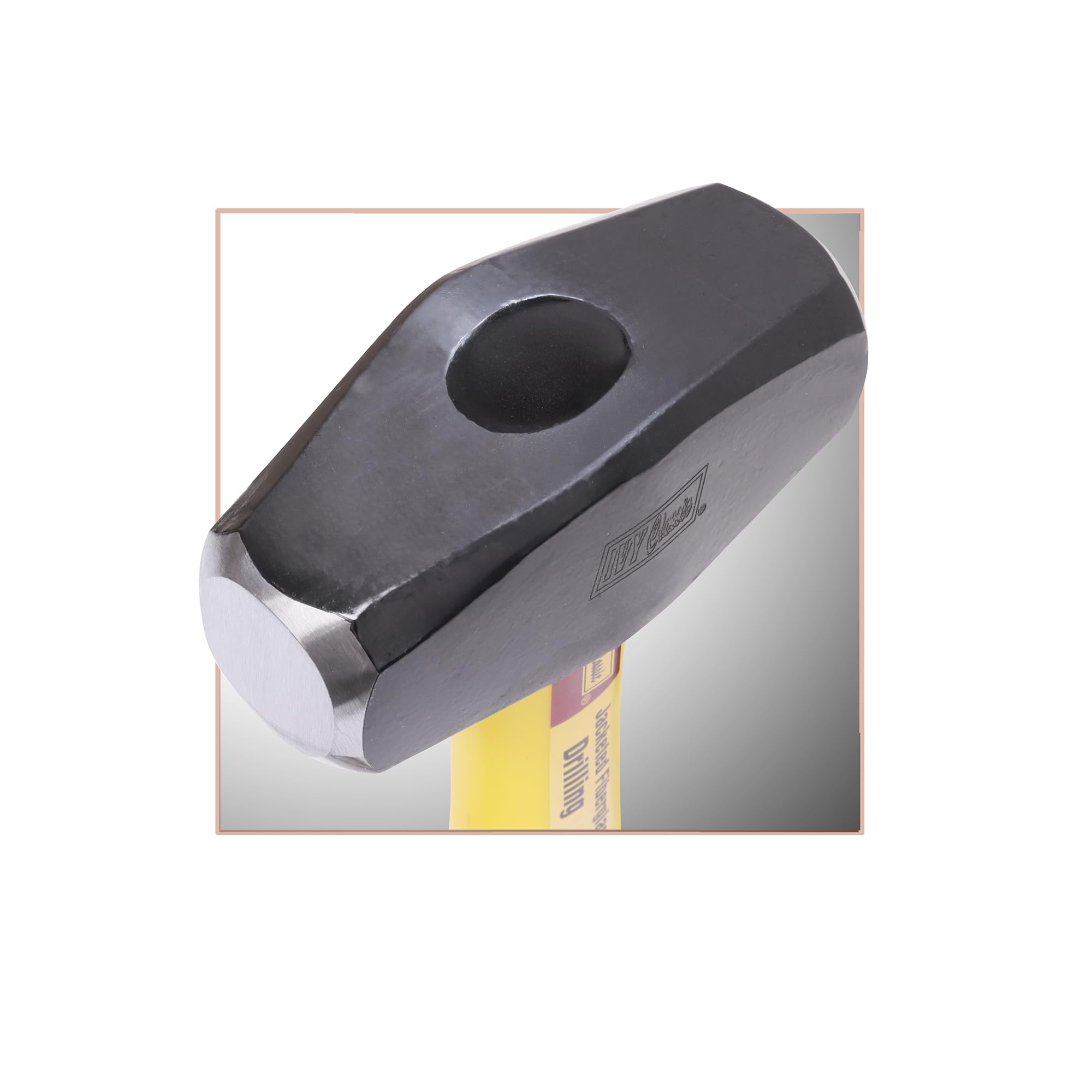 IVY Classic Martillo de perforación de fibra de vidrio de 15104 4 libras con mango de goma co-moldeado