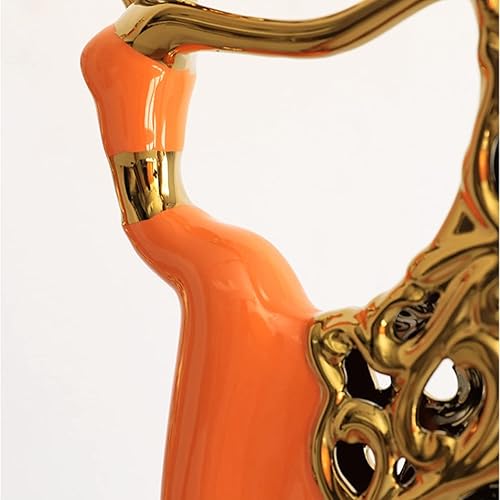 Miniatura 4 de Estatua de cerámica de bailarina hecha a mano para decoración de moda en el hogar oficina elegante escultura de bailarina regalo creativo