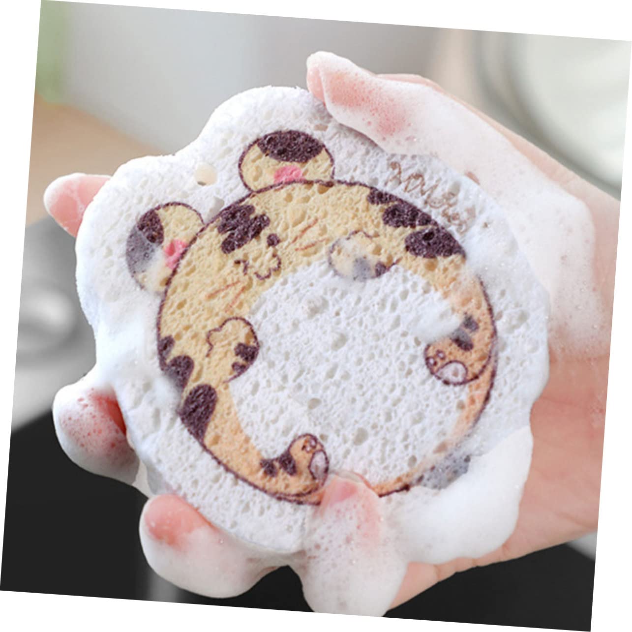 Beavorty 5 Ensembles Éponge en Pulpe De Bois Ustensiles De Cuisine Éponge À Récurer Éponge De Nettoyage De Cuisine Éponge De Nettoyage Pratique Éponge De Cuisine 4 Pièces * 5