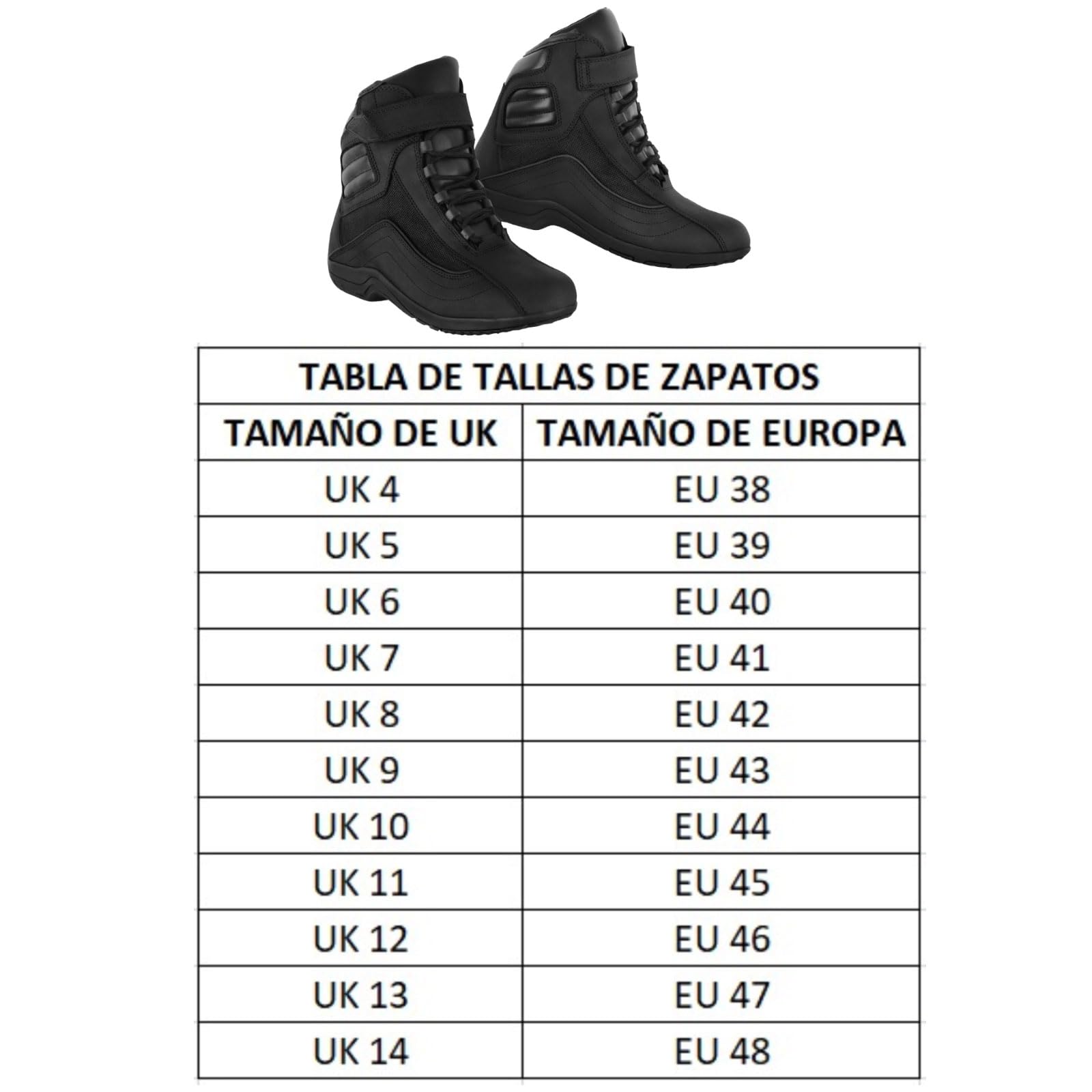 6010 - Botas de moto de cuero para hombre con suela de goma antideslizante y protección CE EN 13634:2017
