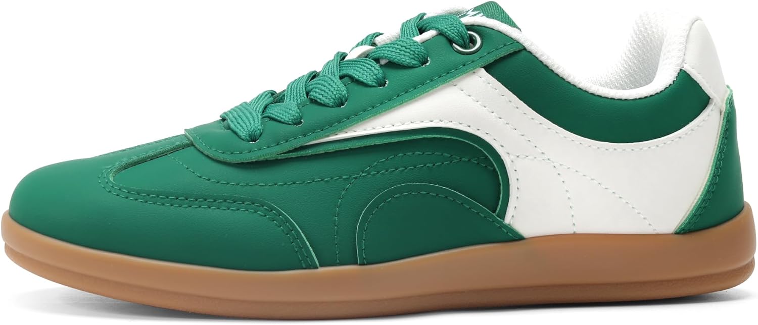 Women's Retro Fashion Sneakers Vintage Trendy Walking Shoes Non-Slip Lace-Up Casual Comfort