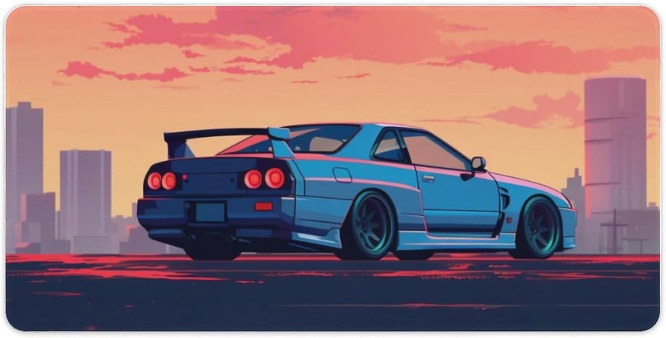 JDM Car Desk Mats on Top of Desks Pad Japanese Large Mouse