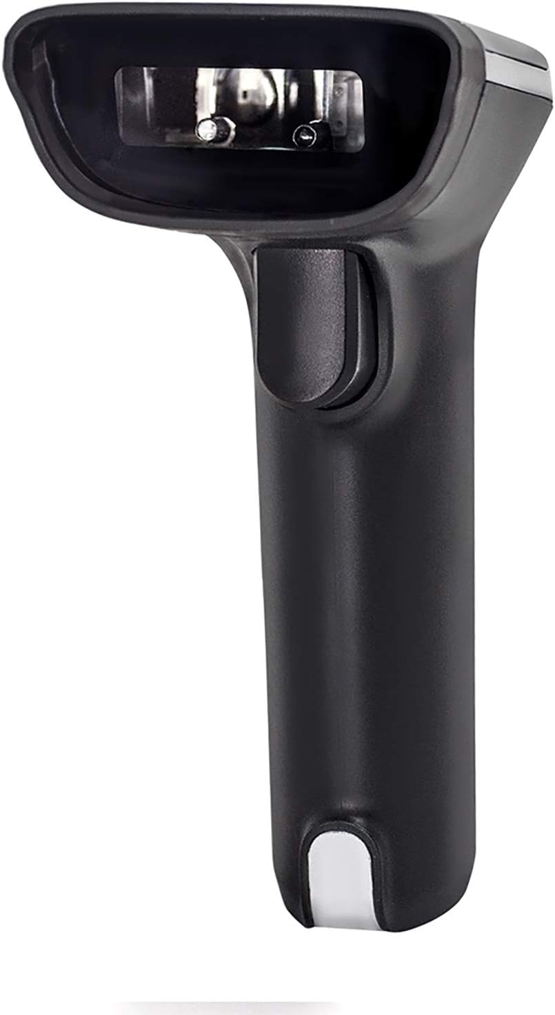 Barcode Scanner,3-in-1 Handheld 1D/2D/QR Barcode Scanner 2.4G Wireless & BT & USB Wired Bar Code Reader Support Two-Way Manual/Auto Continuous Scanning Compatible with Windows Android Mac for