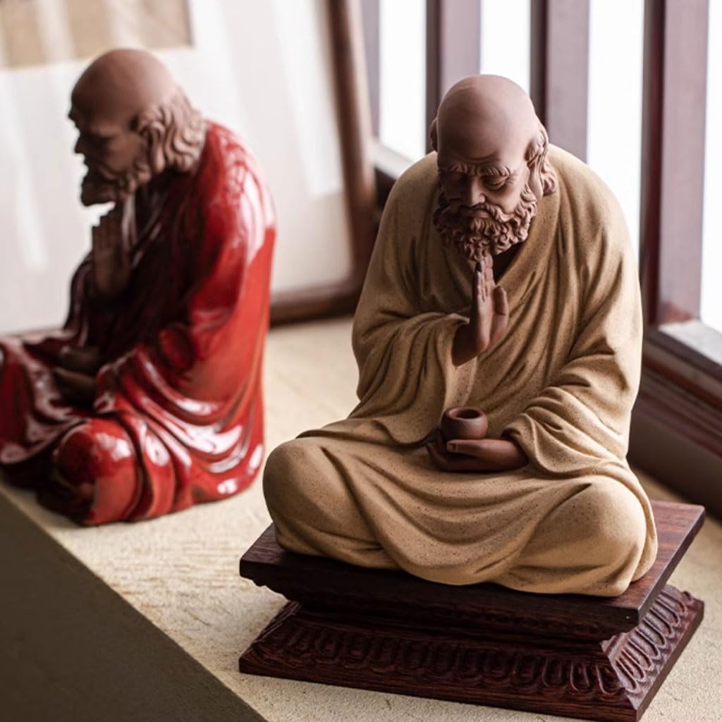 仏教美術 銅製仏像 沈思達磨祖師像 応接間 茶室 書斎 装飾品 工芸品 置物 仏教美術 銅製仏像 沈思達磨祖師像 応接間 茶室 書斎 装飾品 工芸品 置物