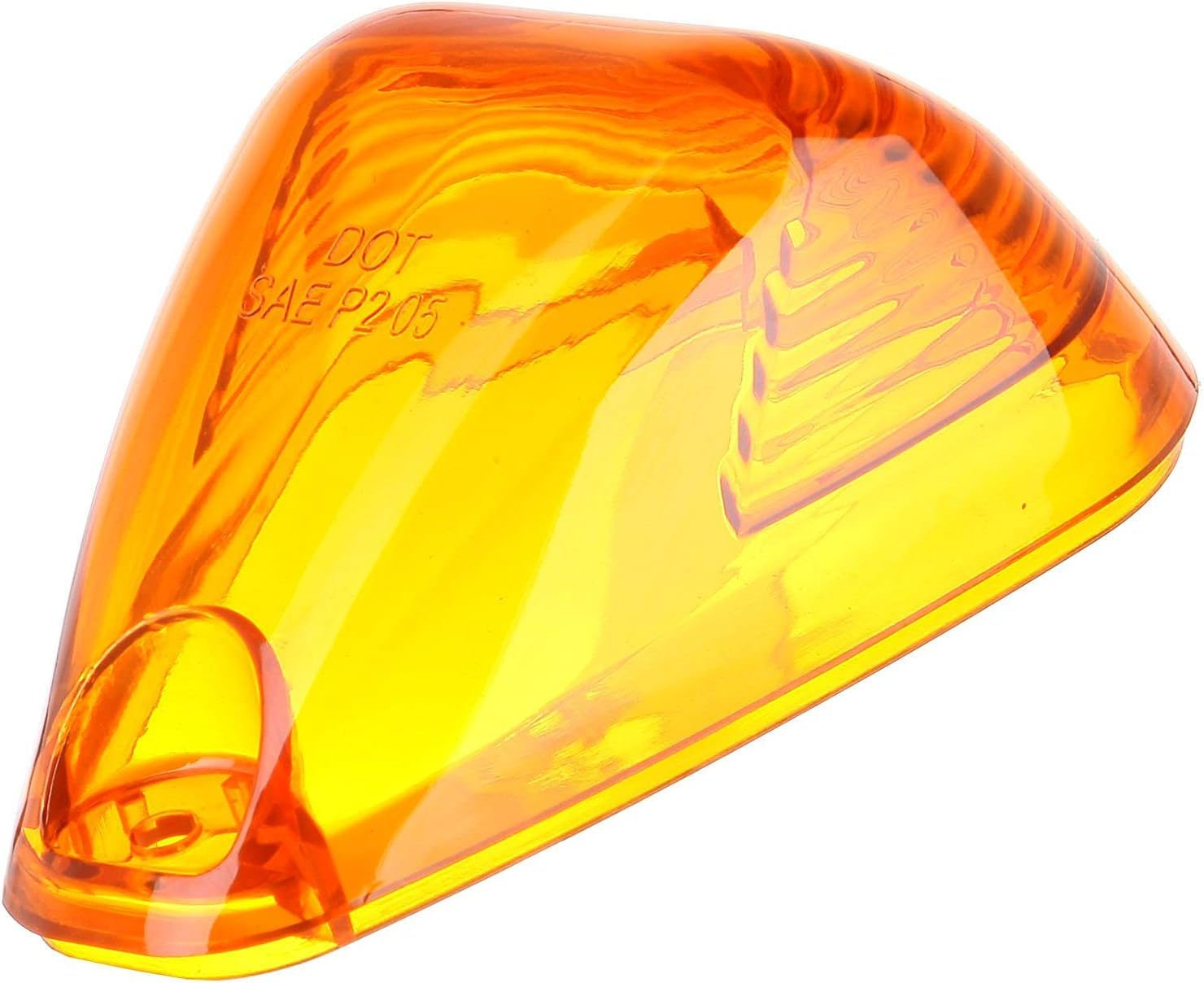 5pcs Cab Marker Light Amber Cover, Cab Roof Running Light, Top Marker Light for 1999-2016 Ford F150 F250 F350 F450 F550 F650 F750 E150 E250 E350 E450 Super Duty Pickup Trucks (Only Cover)