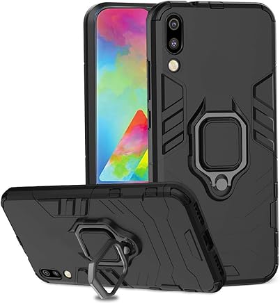 Ferilinso Funda para Samsung Galaxy M20,Elegante Armadura h?brida Robusta Funda de Doble Capa de Alta Resistencia para PC Duro Caso con Anillo Grip Kickstand para Samsung Galaxy M20 (Negro) Ferilinso Funda para Samsung Galaxy M20,Elegante Armadura h?brida Robusta Funda de Doble Capa de Alta Resistencia para PC Duro Caso con Anillo Grip Kickstand para Samsung Galaxy M20 (Negro)