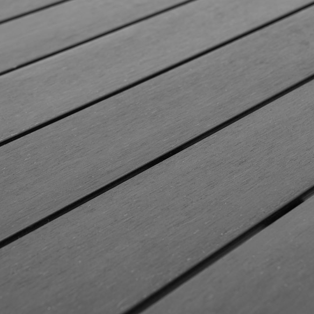 ALEOS. Aluminium Gartentisch 150 x 90 cm mit WPC Tischplatte, Model Milos, Tisch Esstisch