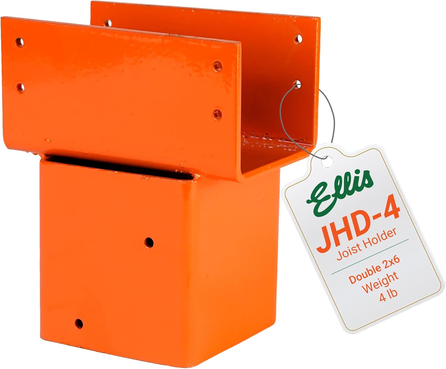 Ellis Manufacturing Company - Double 2x6 Joist Holder for 4x4 Post - Secure in Crawl Space - Metal Support, Wall Mount Bracket for Construction & Stability Applications