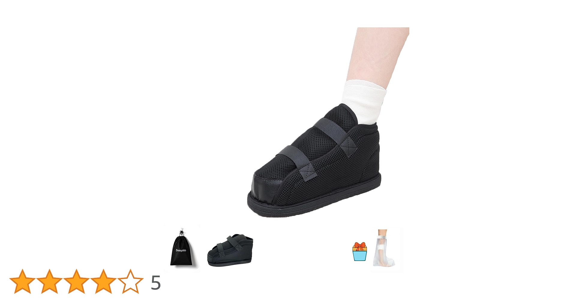Amazon | DEEYOTA ギプスシューズ ギプス靴 術後靴 片足 1足 足
