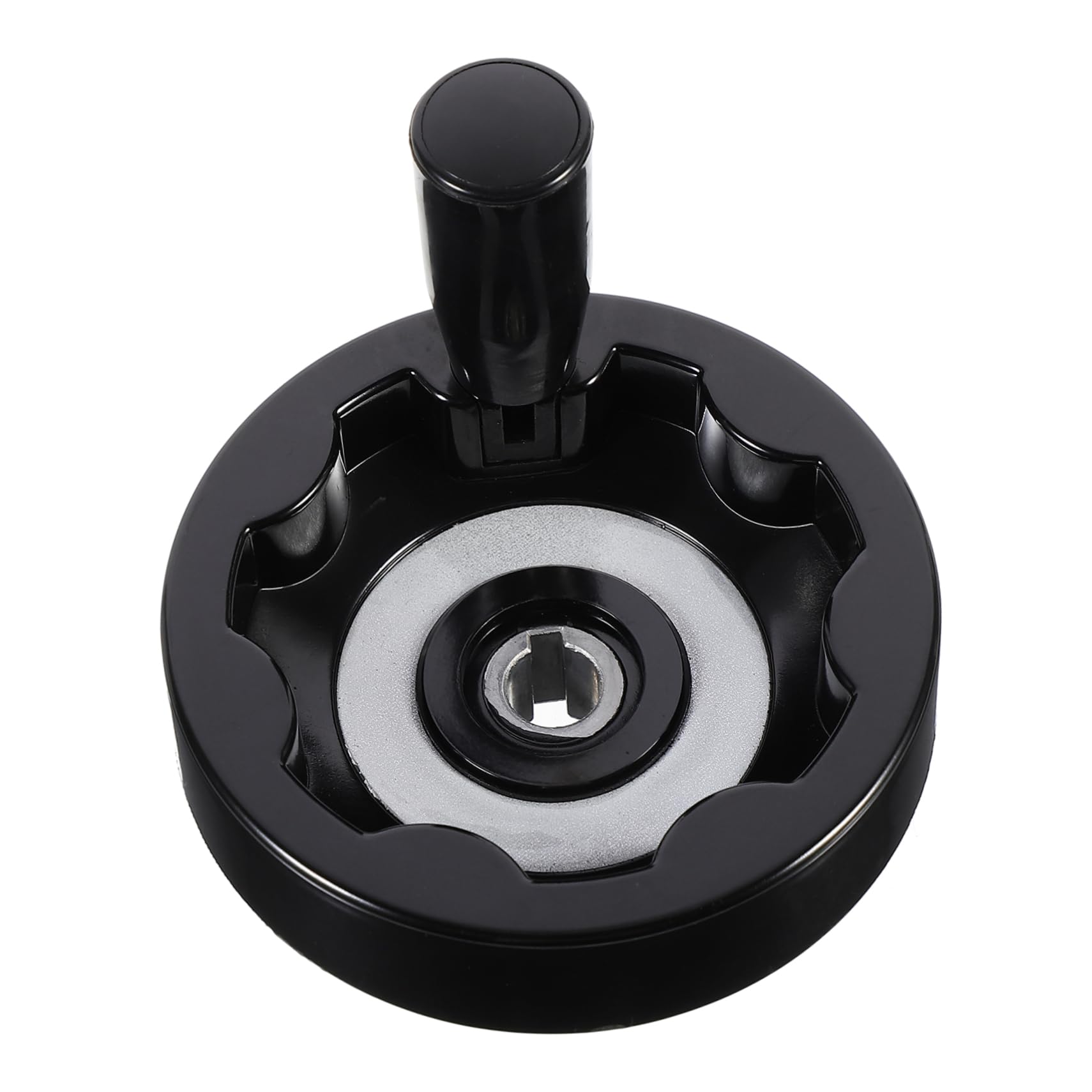 MUCKLILY Side Ripple Wheel Hand Wheel Bakelite Revolving Handle Hand Crank Wheel for Machinery