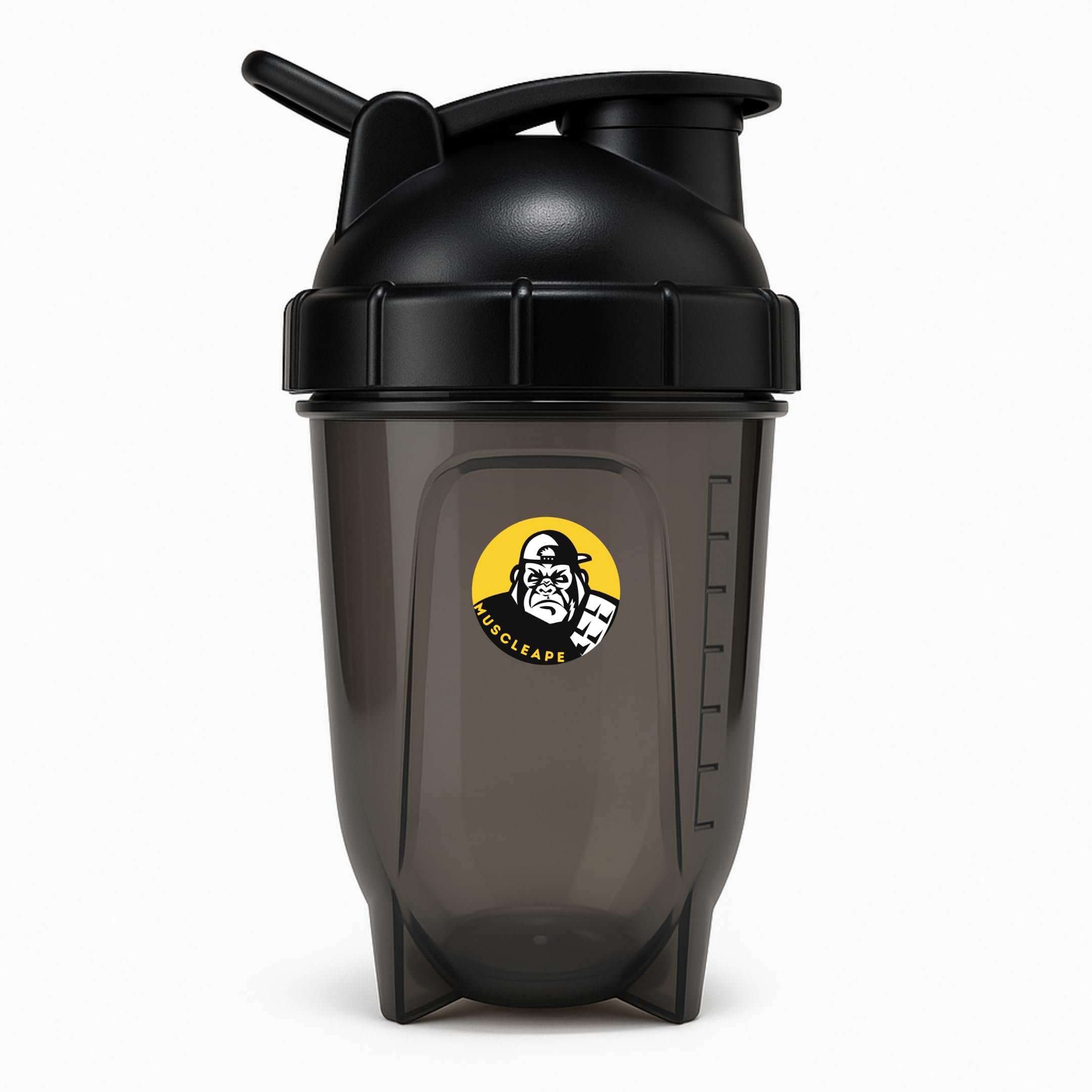 Black Bullet Protein Shaker Bottle 760 ml – Leak-Proof, BPA-Free Gym Shaker with Mixing Ball & Measurement Scale, Ideal for Protein Shakes, Pre-Workout & Smoothies, for Men & Women