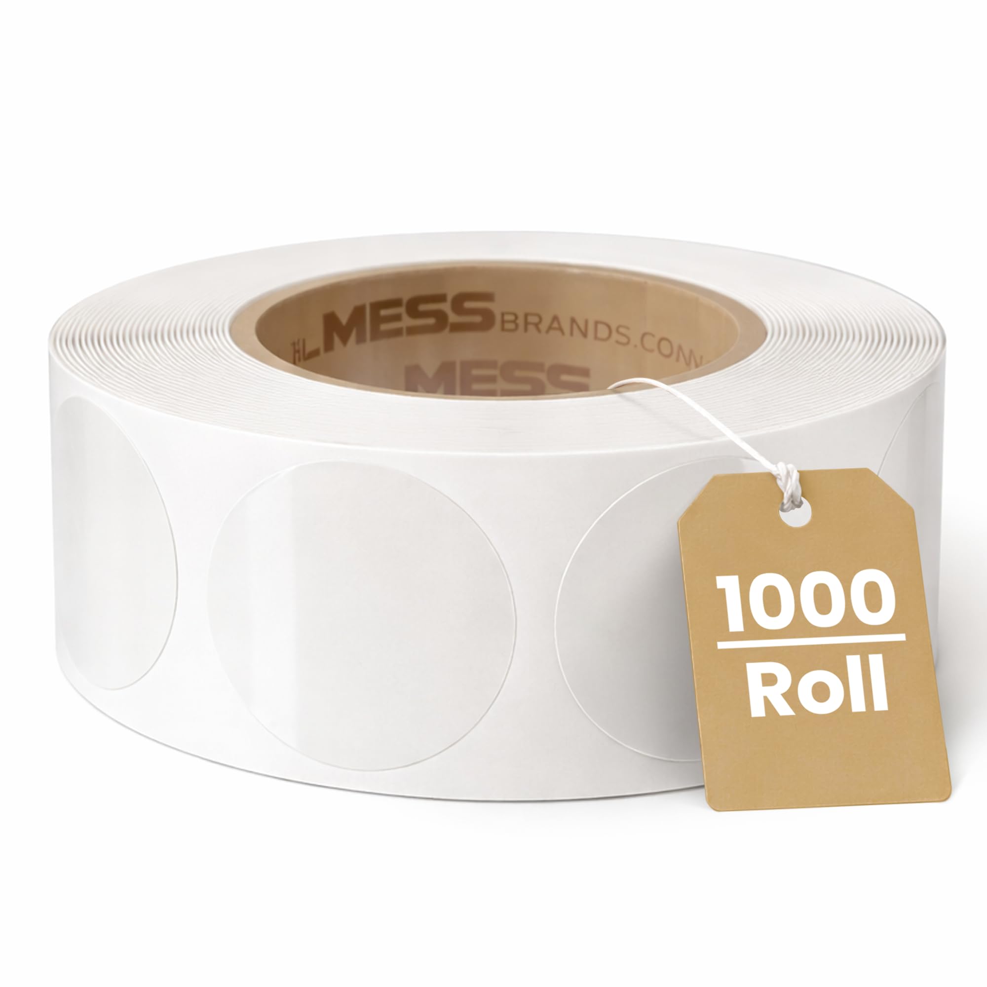 Transparent Round Label Sticker Snapklik.com : Clear Round Labels, 500/Roll, 1.5 Inch Transparent Wafer ...