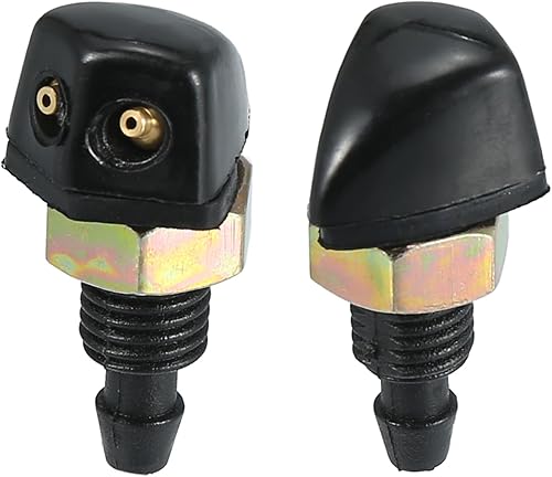 Miniatura 5 de X AUTOHAUX 4 unids coche vehículo plástico delantero arandela pulverizador boquilla negro reemplazo