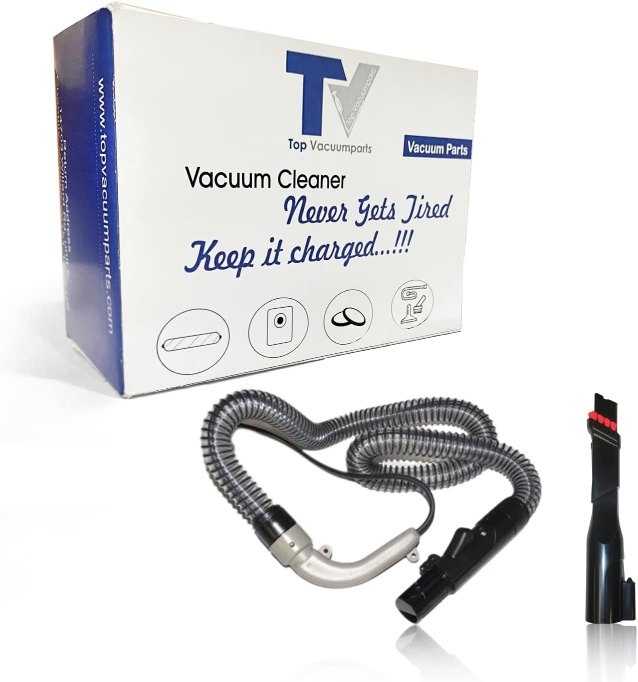 Replacement Part For Bissell 5207 Series Proheat Portable Vacuum Cleaner Hose W/Cuff & Sliding Crevice Tool W/Brush