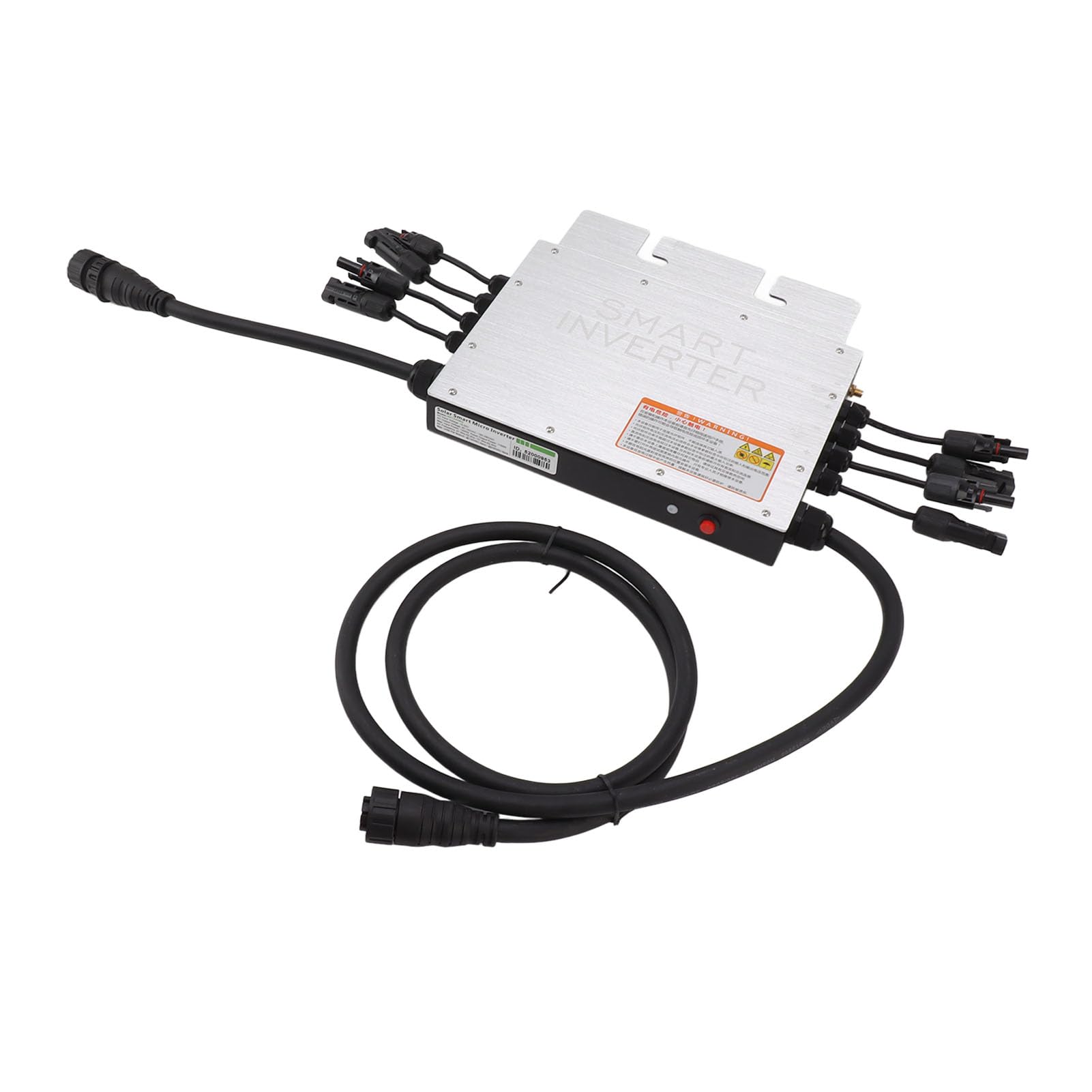 KUIDAMOS Inversor Solar de 1200 W, Microinversor WiFi Compacto para Generación de Energía Optimizada de Conexión a Red en Sistemas Residenciales de Aluminio