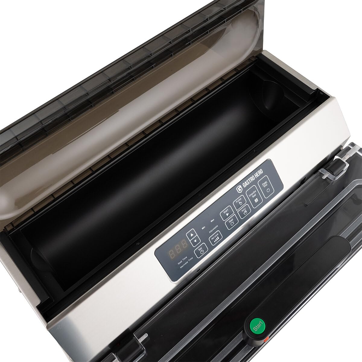 GastroHero BVM016DP Beutel-Vakuumiergerät 16 l/min 400 mm Schweißnaht Edelstahl Tischgerät Gastronomie