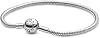 PANDORA Moments Women's Sterling Silver Smooth Snake Chain Bracelet for Charms