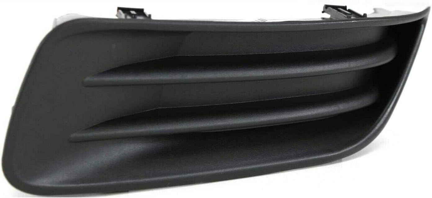 DAT AUTO PARTS Front Left Driver Side Fog Light Bumper Cover Insert Trim Replacement for 2003-2004 Toyota Corolla Except S Model Black Textured Made of Plastic TO1038103 5212802060