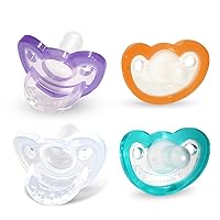 Vista 15 de RaZbaby Jollypop - Chupete para recién nacidos y más, fabricado en Estados Unidos, forma natural, de ortodoncia, compartido con amor en NICU