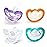 RaZbaby Jollypop Pacifier for Babies 3 Months and Up, USA Made, Natural Shaped Orthodontic Binky, Lovingly Shared in NICUs & Hospitals Worldwide, Medical-Grade 100% BPA-Free, 0-3m (Variety, 4 Count)