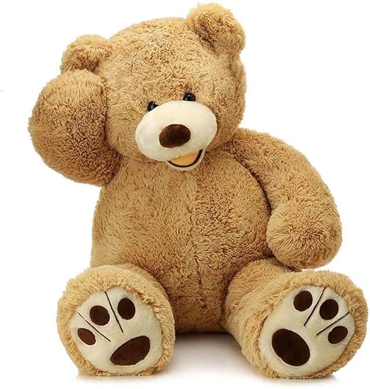 Giant Teddy Bear, 39inch Large Stuffed Bear with Sweet Smiling | Big Teddy Bear Stuffed Animal Gift for Girlfriend Boyfriend Kids Baby Shower