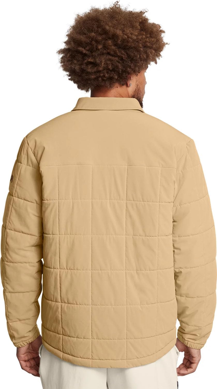 Under Armour - Mens Expanse Quilted Shacket, Color Camel (263), Size: X-Large