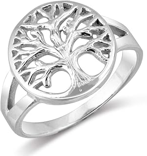 Mimi 925 Sterling Silver Open Tree of Life Ring Size 5, 6, 7, 8, 9, 10, 11, 12