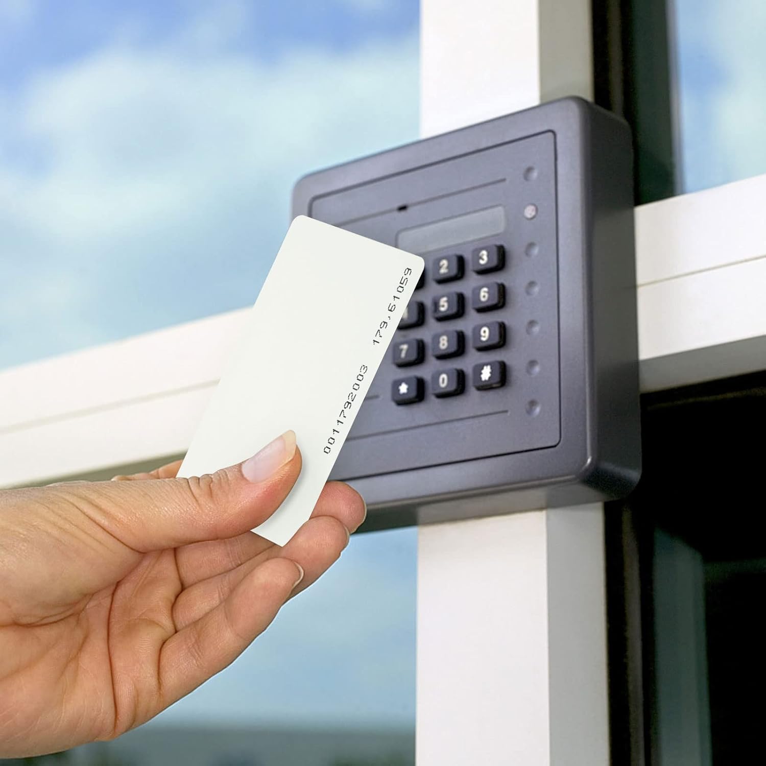 RFID Access Control Keycard, 125khz EM4100, 100pcs, White