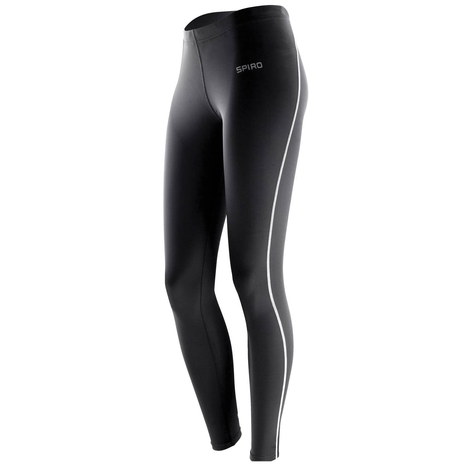 Spiro Women's Black Base Bodyfit Layer Leggings - Xss