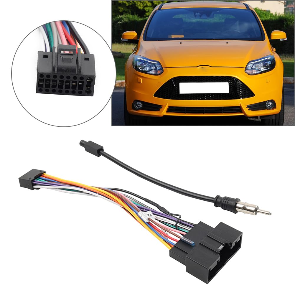 Newsmarts 1 Set Wiring Harness Antenna Adapter Plug Cable Connector ABS for Ford F150 Truck 2013-2014