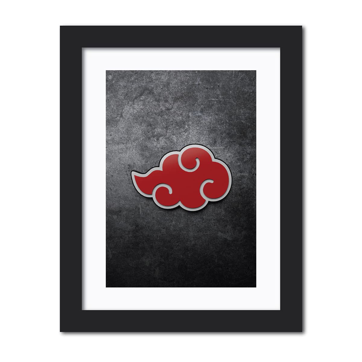 TenorArts Akatsuki Metallic Textured Logo Poster Framed Painting