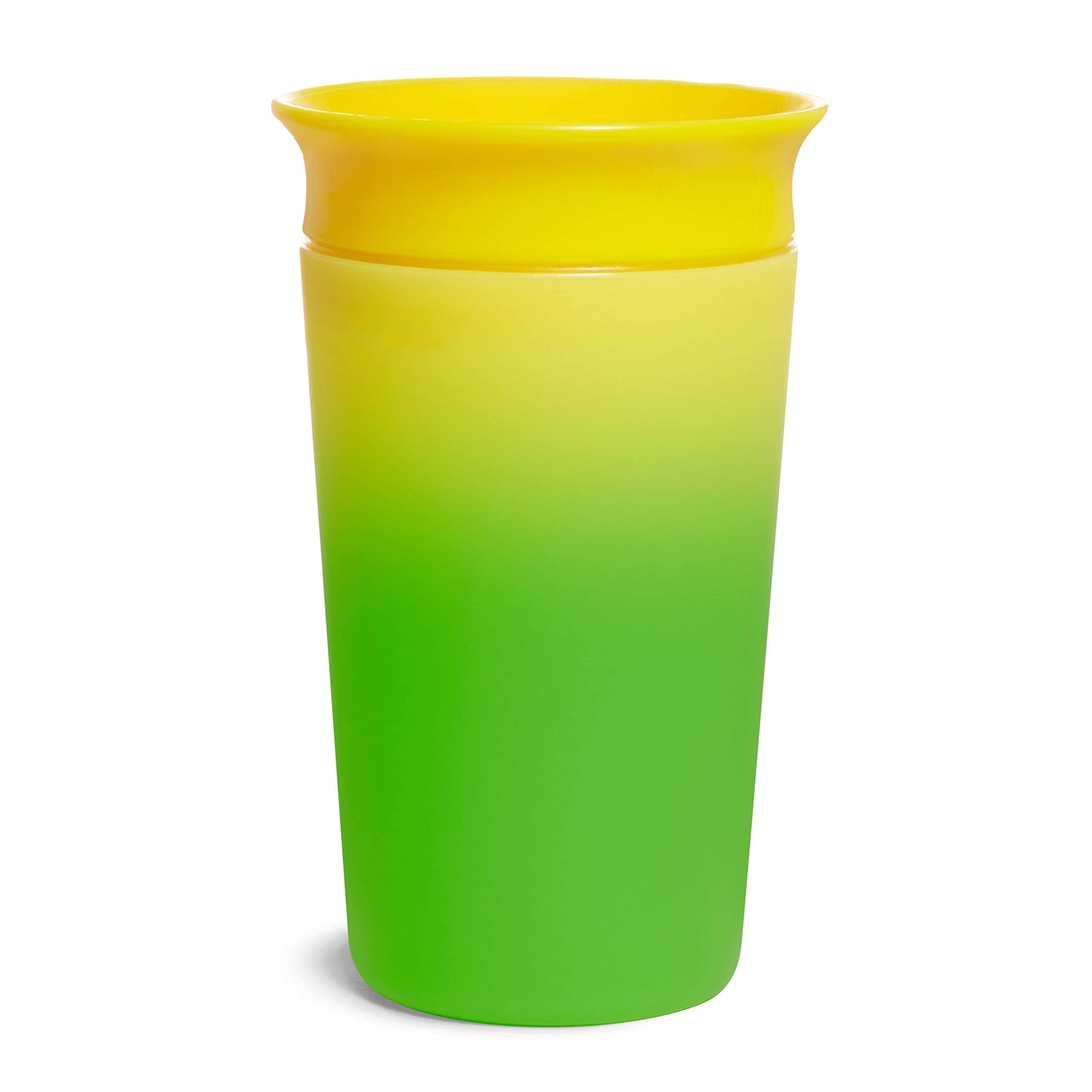 MunchkinMiracle 360 Colour Changing Toddler Cup - BPA Free, Non Spill, Dishwasher Safe, Leakproof - 12+ Months, 9oz/266ml, Yellow