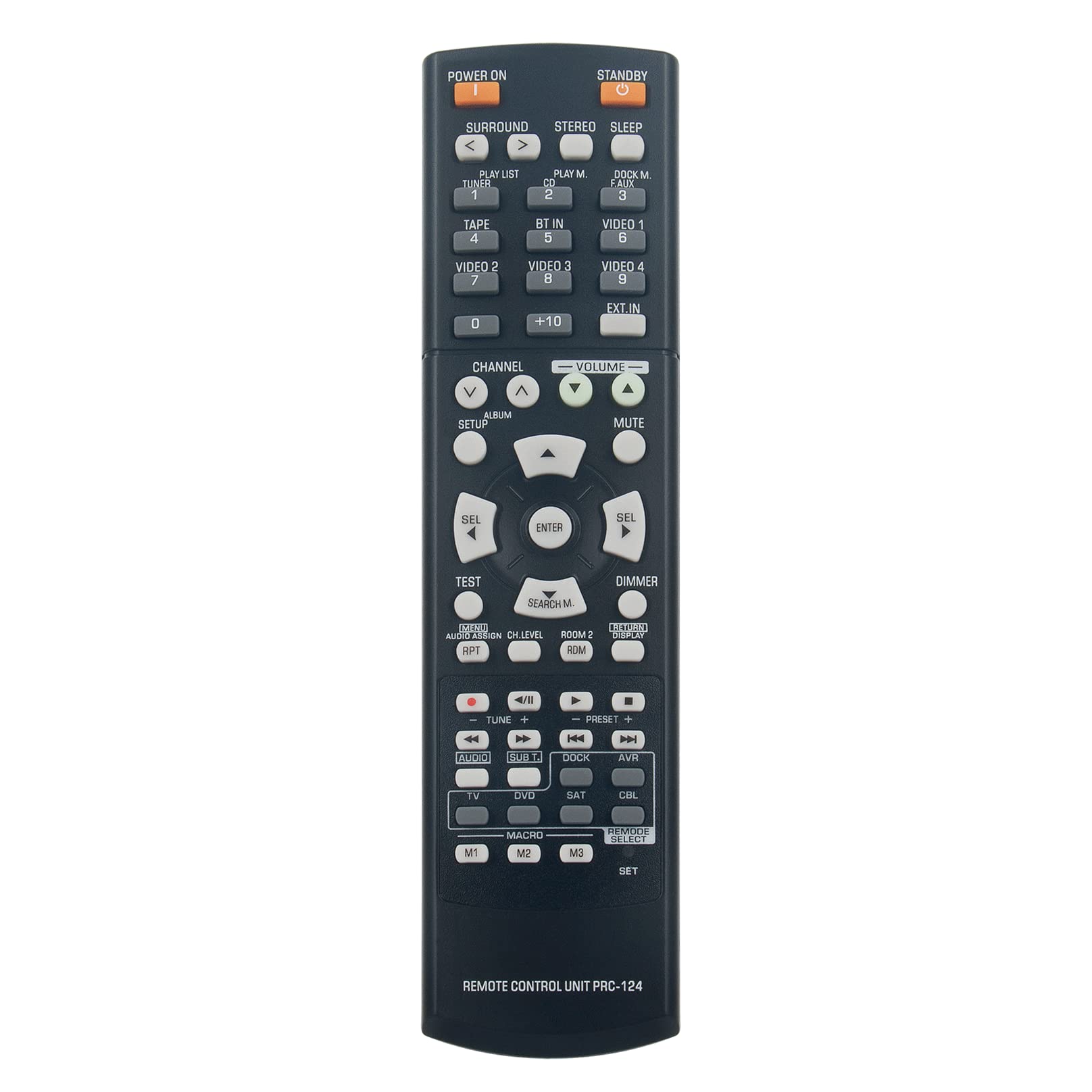 VINABTY Telecomando Sostitutivo PRC-124 Per Sherwood AV Receiver – Compatibile Con RD-7503, RX-5502, PRC124 - 4