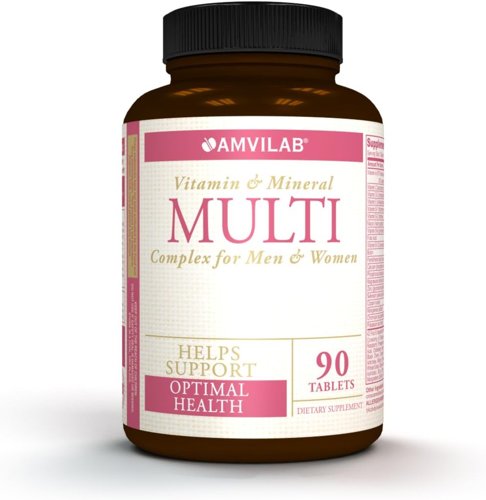 Multi - Daily Multivitamin Complex for Women and Man, with All Essential Vitamins, Herbal Ingredients, Mineral, Enzymes & Probiotic. One Month Supply.