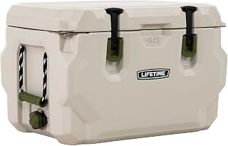 Lifetime 115-Quart Hard Cooler: Bear-Resistant Ice Chest with 10-Day Retention & Cutting Board