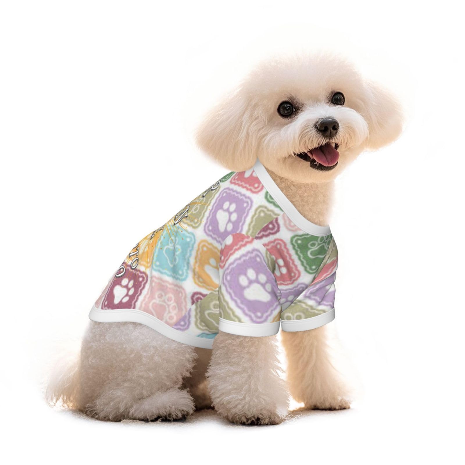 Custom Dog Coat T-Shirt – Personalized Pet Clothes with Text/Logo/Image, Small Dog Vest, Puppy Outfit, Unique Gift S