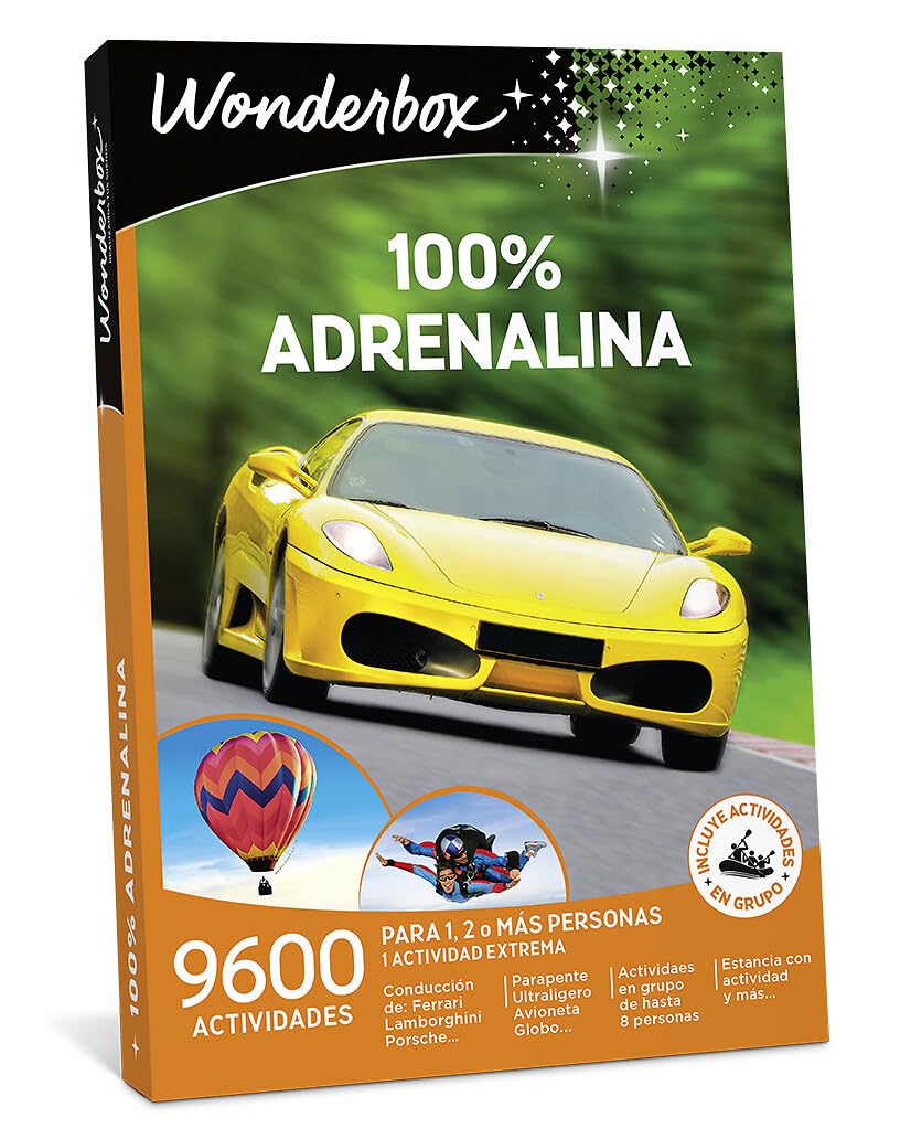 WONDERBOX regalo -100% ADRENALINA- 9.550 actividades para una o más personas