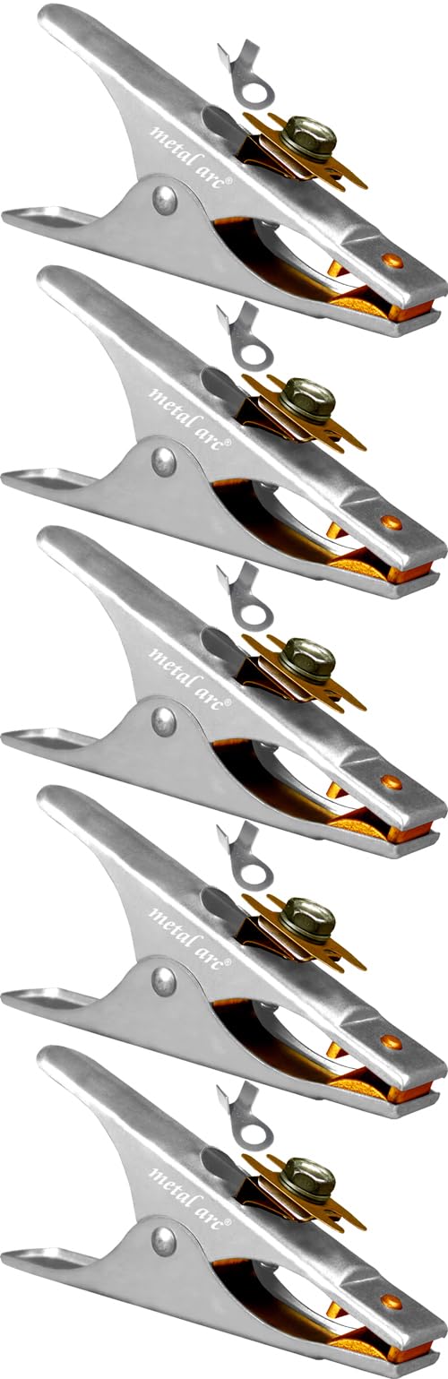 See full amazon price history chart for Metal Arc ISI Marked Heavy Duty Crocodile Earth Clamp For Welding and Holding Purpose, for Welding Manual Welder Earth - ECMZ202W - 200 Amps (Pack of 5) Metal Arc ISI Marked Heavy Duty Crocodile Earth Clamp For Welding and Holding Purpose, for Welding Manual Welder Earth - ECMZ202W - 200 Amps (Pack of 5) (B0CRHHS37M) Amazon Price History, Amazon Price Tracker