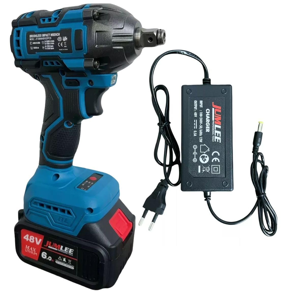 Parafusadeira Furadeira De Impacto Portatil Uma Bateria 48v