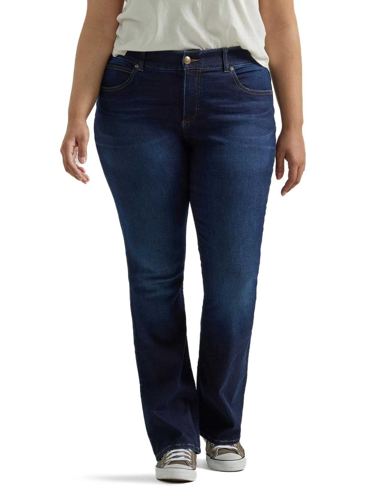 Womens Plus-Size Flex Motion Regular Fit Bootcut Jean