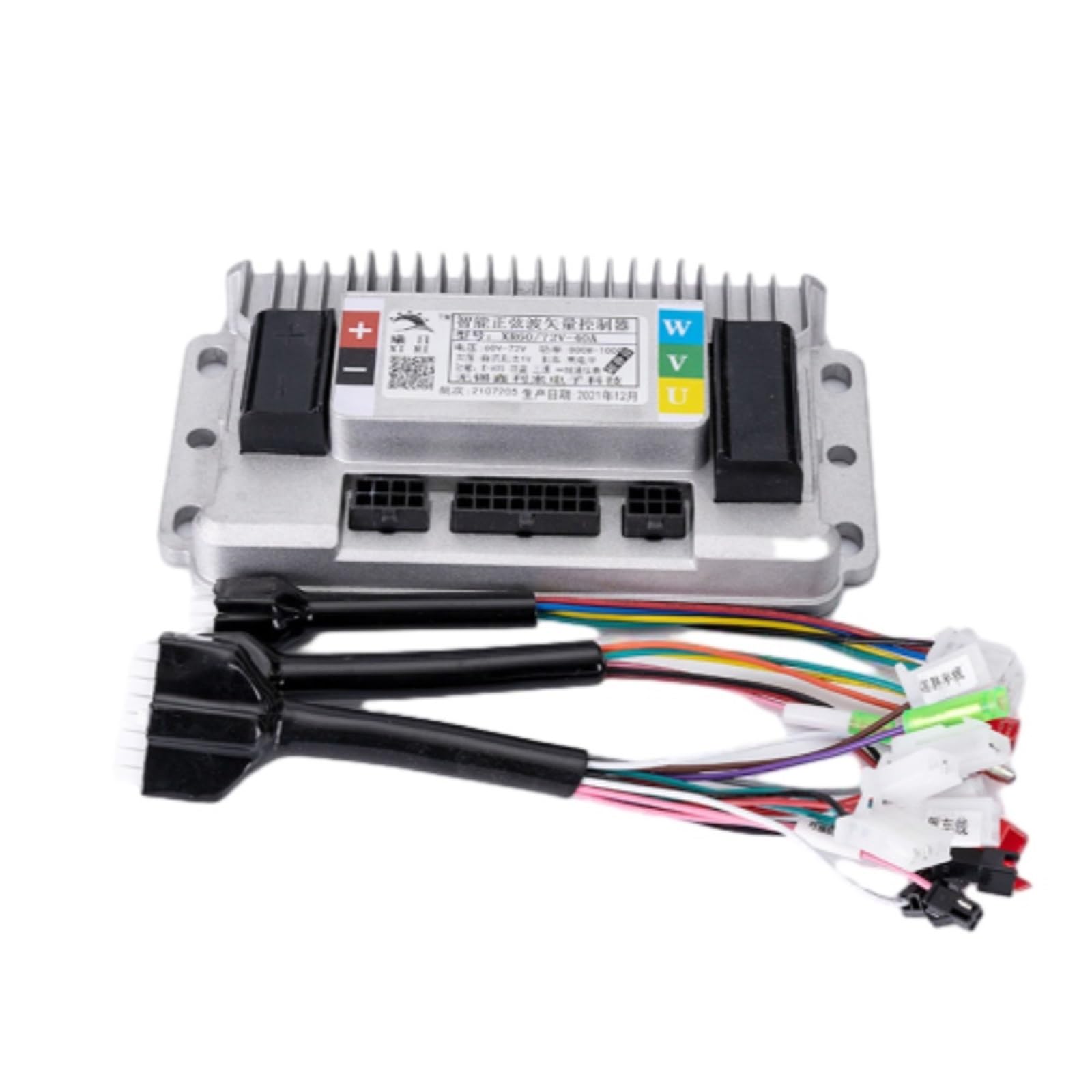 40A Ebike Sine Wave Motor Controller 48V/60V/72V/96V 500W/1000W/1200W/1500W Three-Mode Brushless Intelligent Regulator Governor(60V-72V40A500W-1200W)