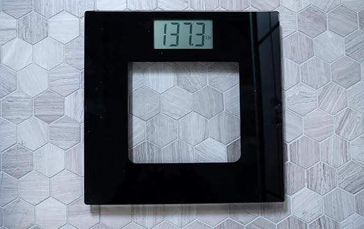 Báscula Parlante Digital de Vidrio Templado 395 lb Negro miniatura 3
