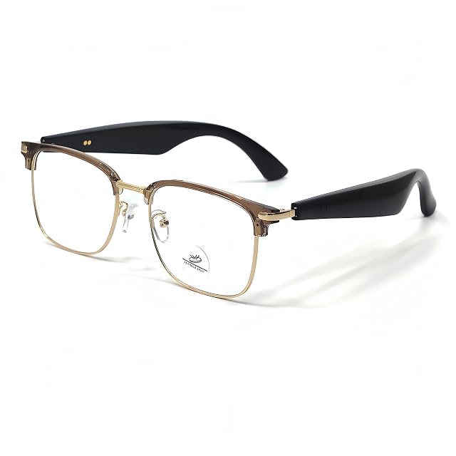 HJX Smart Glasses for Unisex Bluetooth Glasses for Women Suitable for Indoor Use Blue Light Protection Voice Control